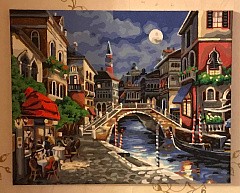 Картина по номерам «Ночная Венеция» Джеймса Ли