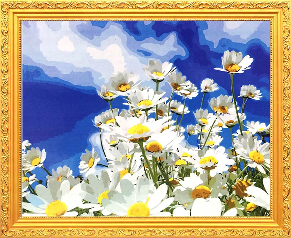 Цветочная поляна картина по номерам - 86 фото
