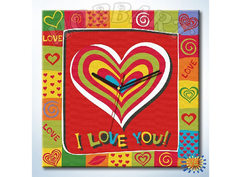 

Раскраска-часы «Любовь в сердце», «Любовь в сердце»