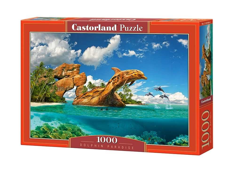 Пазл 1000 деталей. Пазл Castorland Dolphin Paradise (c-103508), 1000 дет.. Пазл Dolphin Paradise. Castorland пазлы 500 дельфины. Пазлы 1000.