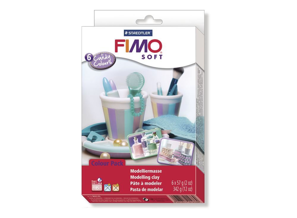 

Набор FIMO Soft «Конфетные цвета» (6 цветов х 57 г)