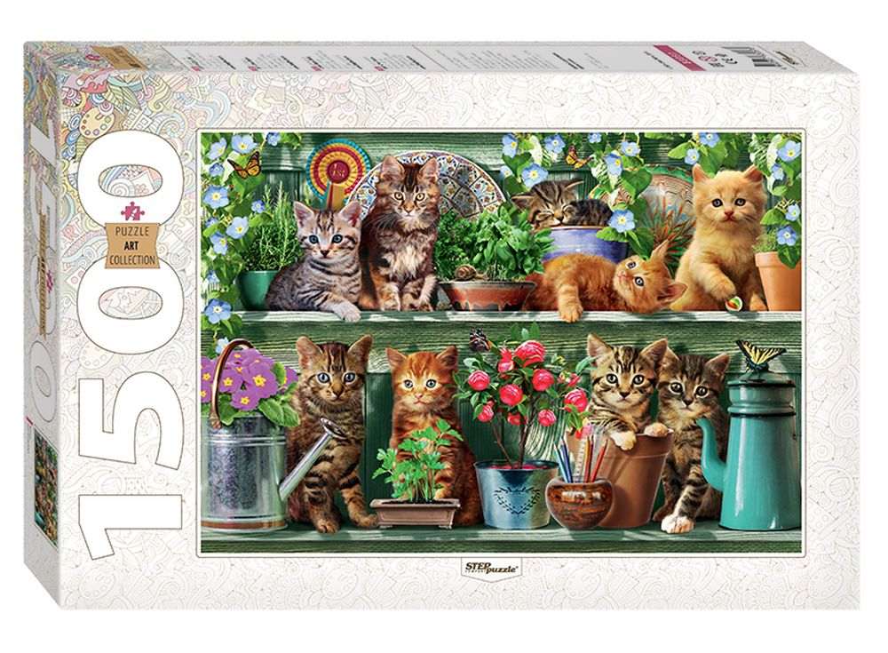 Игра пазлы котик. Пазл Ravensburger 1500. Степ пазл 1500 шт котята. Пазл Step Puzzle animal collection котята (83022), 1500 дет.. Пазлы Step Puzzle тигры 83054.