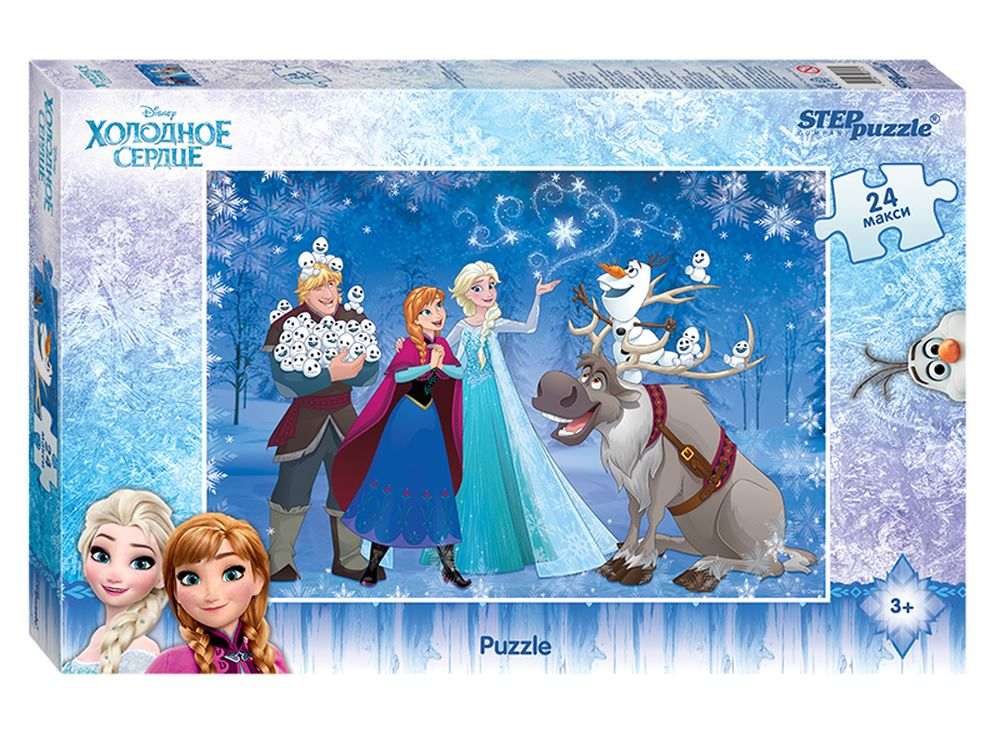 24 холодное. Пазл Step Puzzle Disney Холодное сердце (90017), 24 дет.. Пазл 