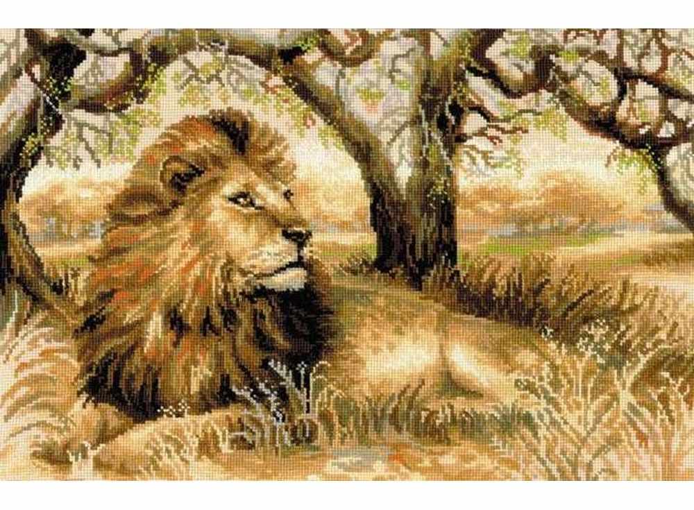 Львы в саванне Вышивка нитками > Риолис > Животные.