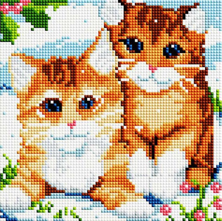 

Алмазная вышивка «Рыжие котята», «Рыжие котята»