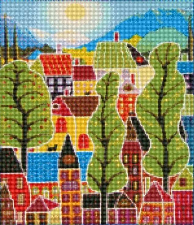 

Алмазная вышивка «Летние домики»