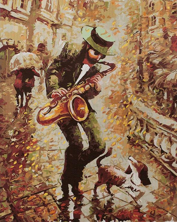 

Картина по номерам «Осенний блюз» Байрама Саламова