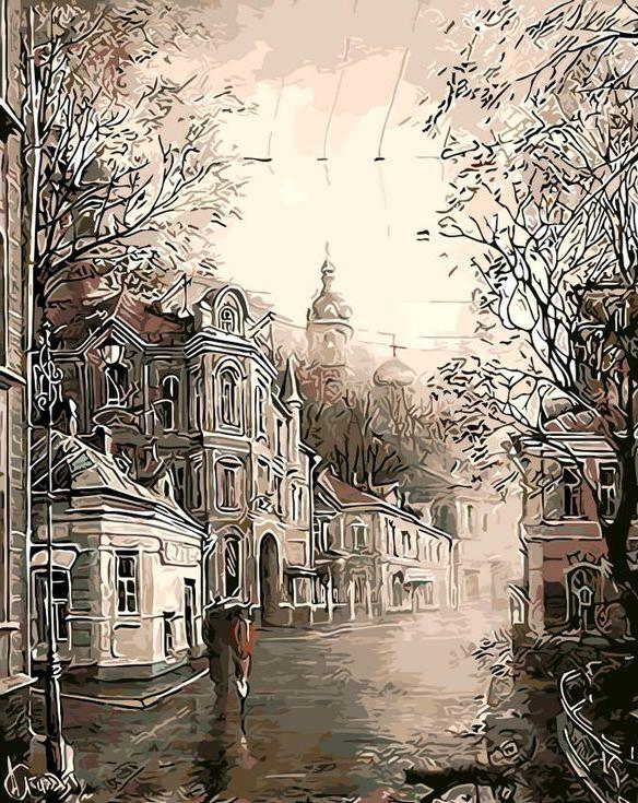

Картина по номерам «Старая Москва» Александра Стародубова