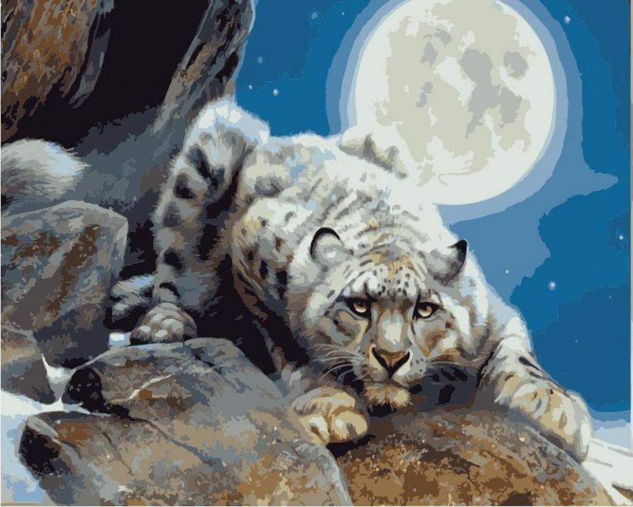 

Картина по номерам «Снежный леопард» Кевина Даниэля