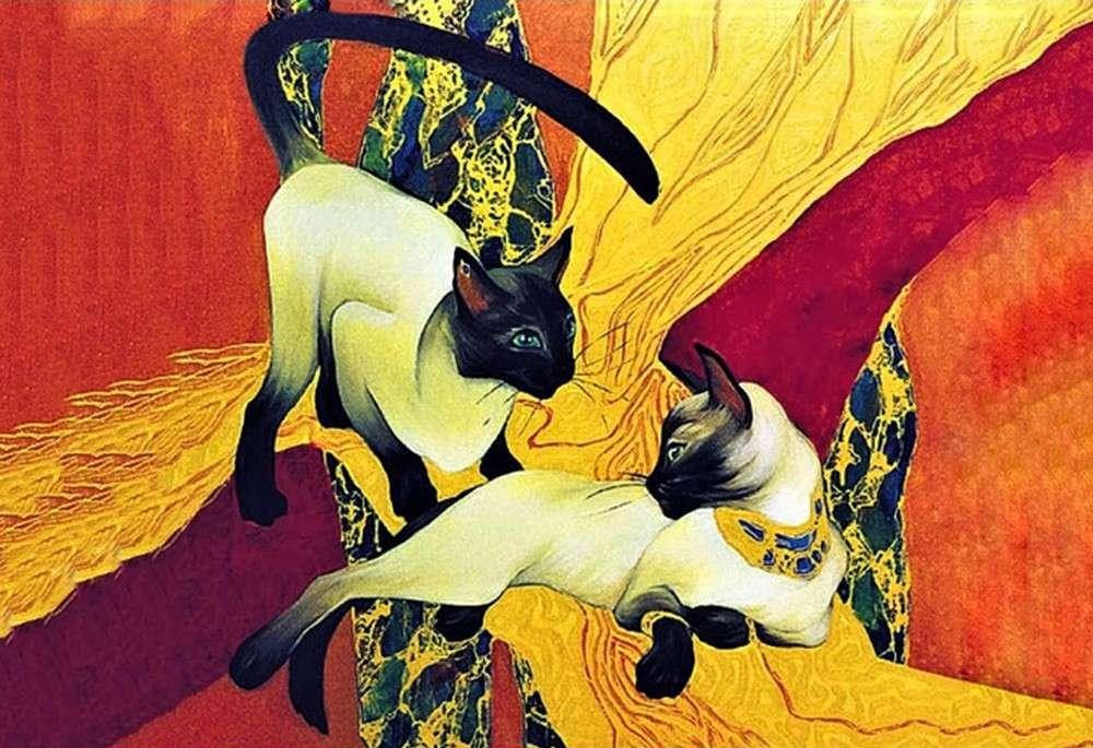 

Алмазная вышивка «Сиамские кошки» Галлы Абдель Фаттах, «Сиамские кошки»