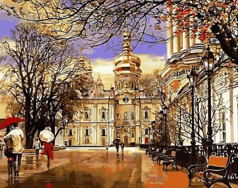 

Картина по номерам «Дорога к храму» Сергея Брандта
