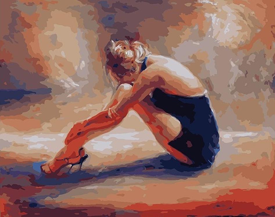 

Картина по номерам «Женские мысли» Karen Wallis