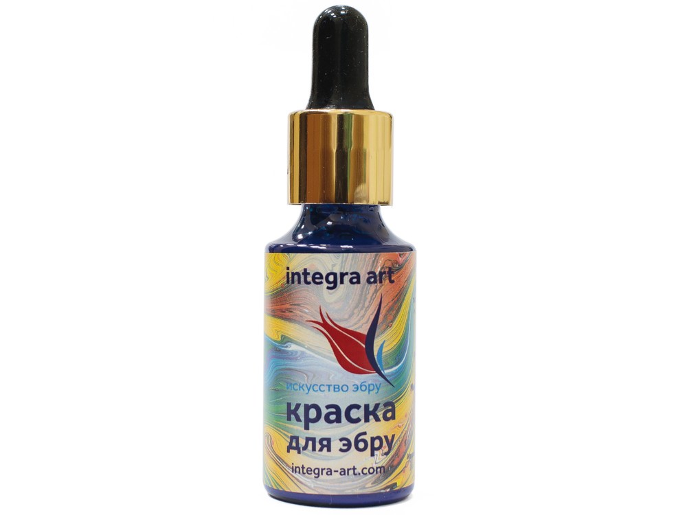 

Краска для эбру синяя 30 мл, Integra Art