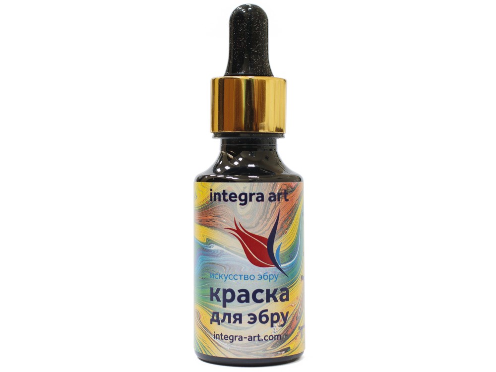 

Краска для эбру черная 30 мл, Integra Art