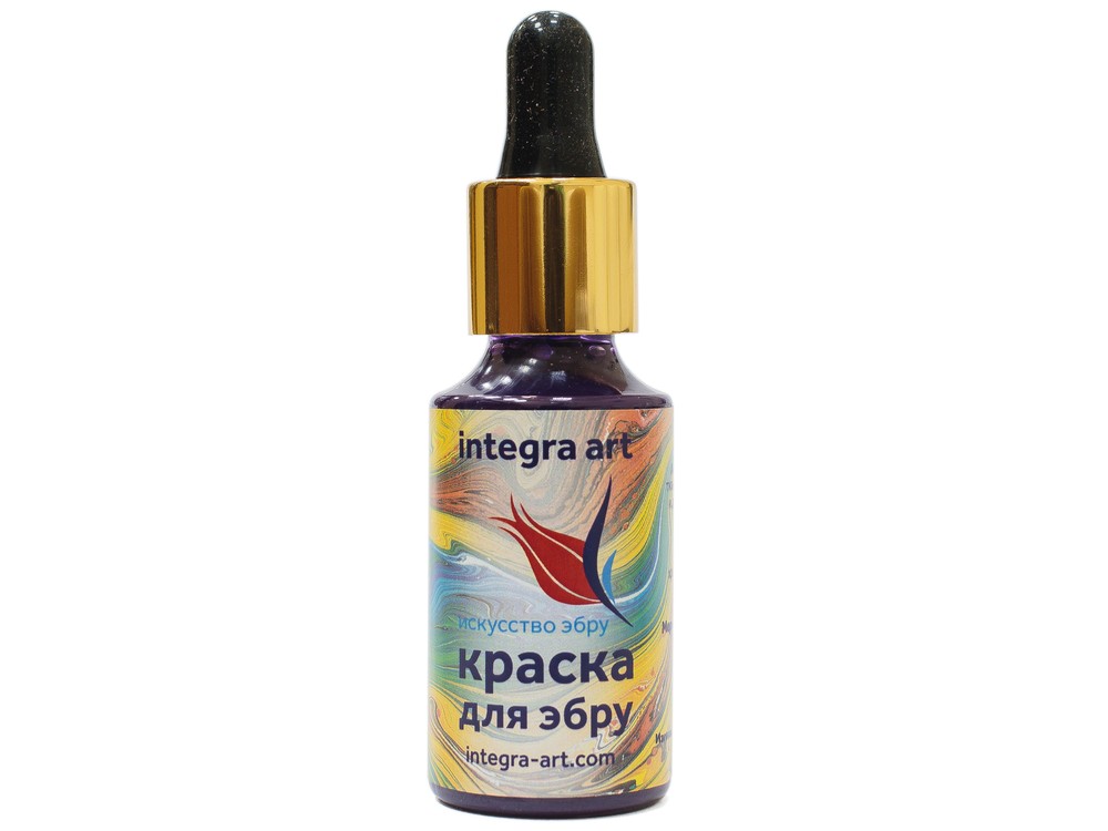 

Краска для эбру фиолетовая 30 мл, Integra Art