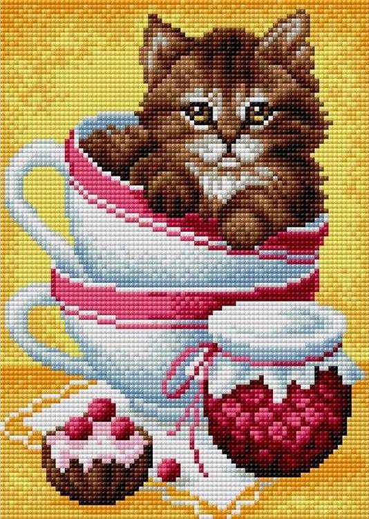 

Алмазная вышивка «Котенок» (на магнитной основе)