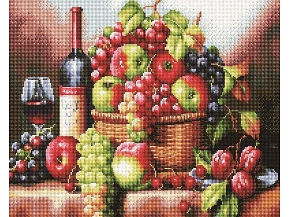 

Алмазная вышивка «Винный натюрморт»