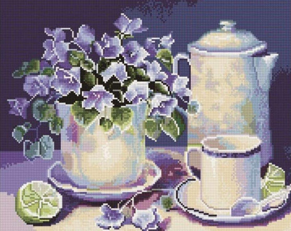 

Алмазная вышивка «Натюрморт с колокольчиками» Триши Хардвик