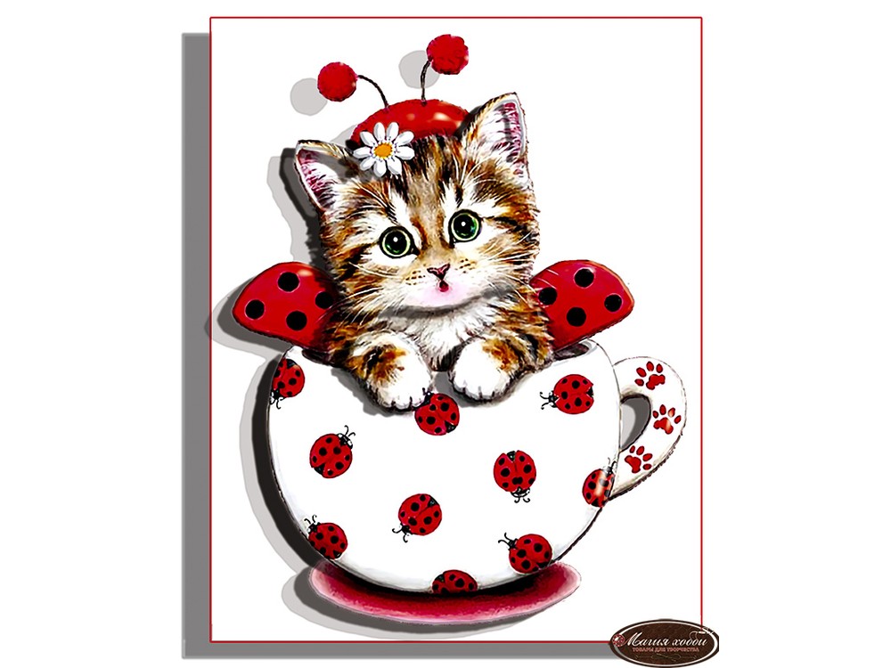 

Папертоль «Коточашка - божья коровка»