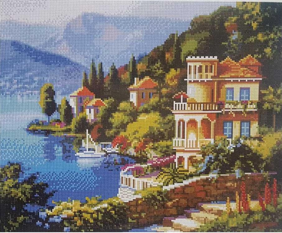 

Алмазная вышивка «Вилла у моря» Сен Кима