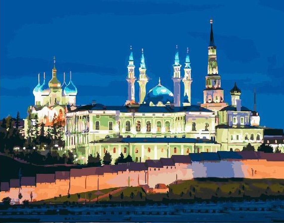 

Картина по номерам «Казанский Кремль»
