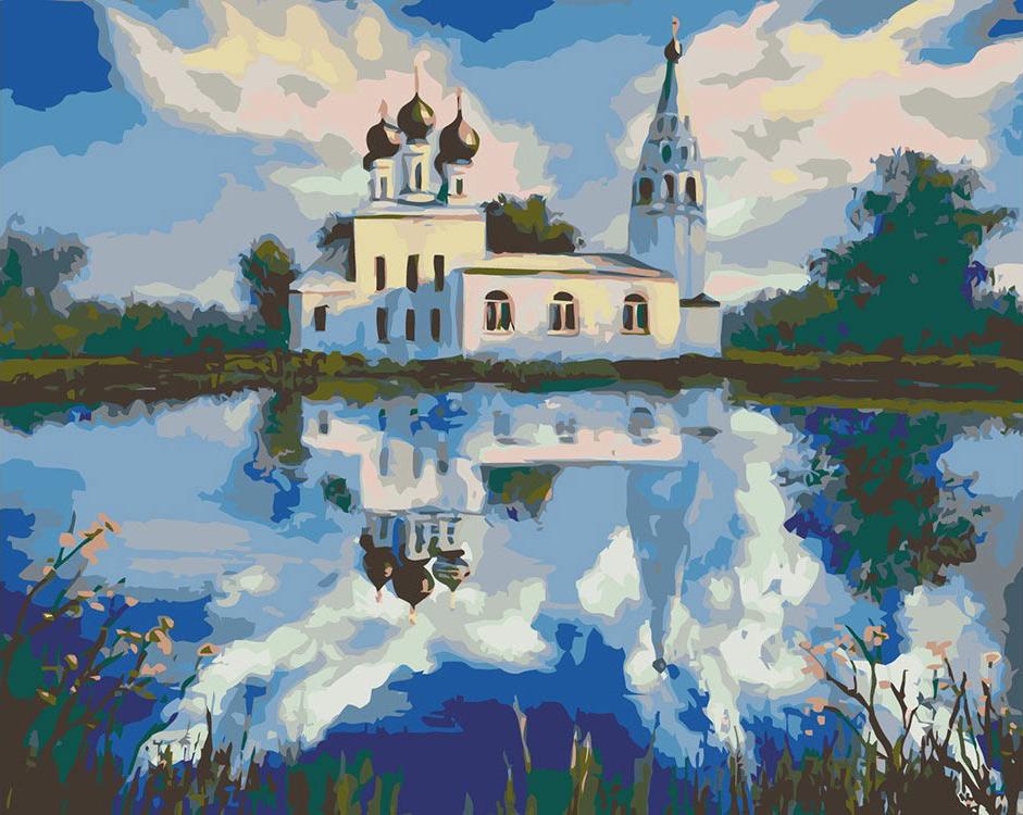 

Картина по номерам «Церковь у озера» Елены Лукиной, «Церковь у озера»