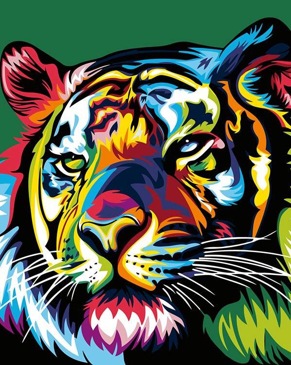 

Картина по номерам «Радужный тигр» Ваю Ромдони, «Радужный тигр»