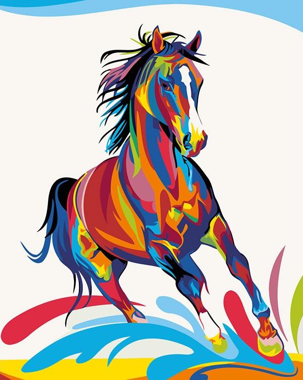 

Картина по номерам «Радужный конь» Ваю Ромдони, «Радужный конь»