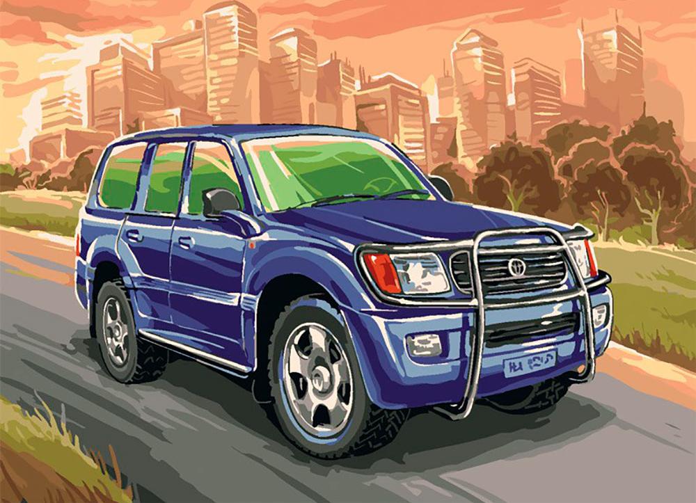 

Картина по номерам «Toyota Land Cruiser» Виктора Служаева