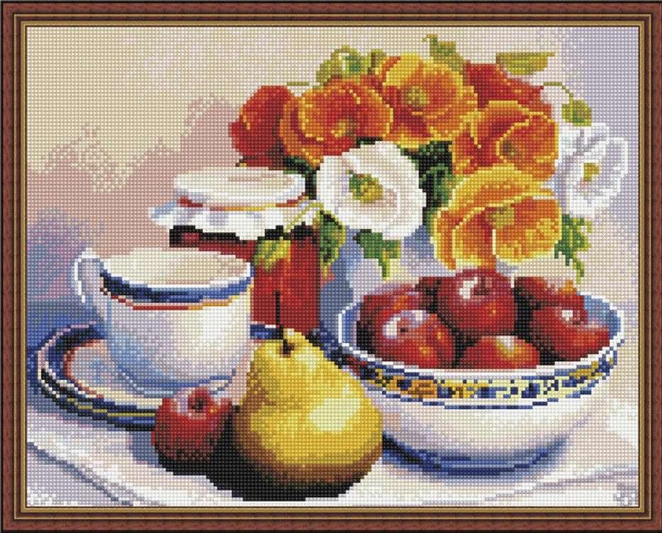 

Алмазная вышивка «Натюрморт с маками» Триши Хардвик