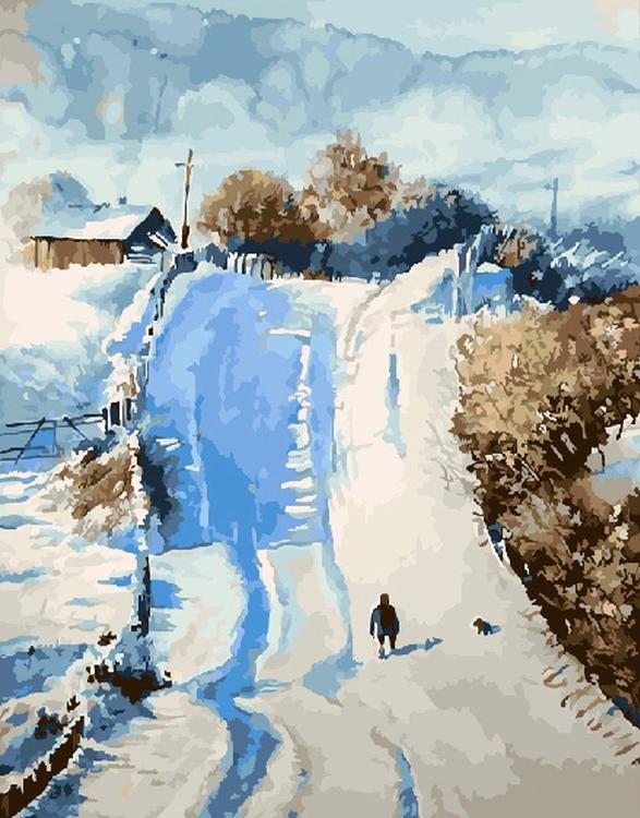 

Картина по номерам «Зимние развлечения» Валерия Макового