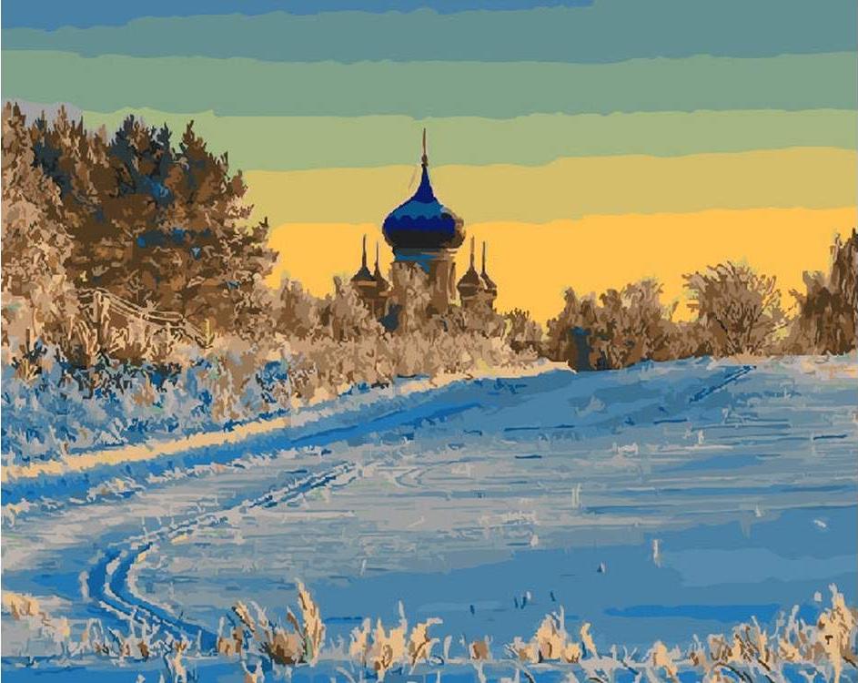 

Картина по номерам «Русская зима»