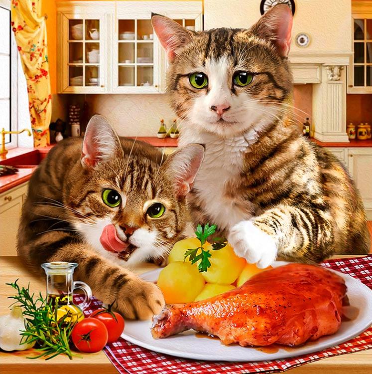 

Алмазная вышивка «Коты-воришки», «Коты-воришки»