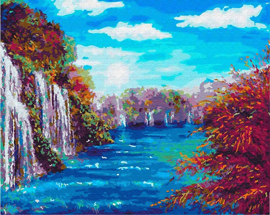

Картина по номерам «Водная лазурь» Энн Мари Бон