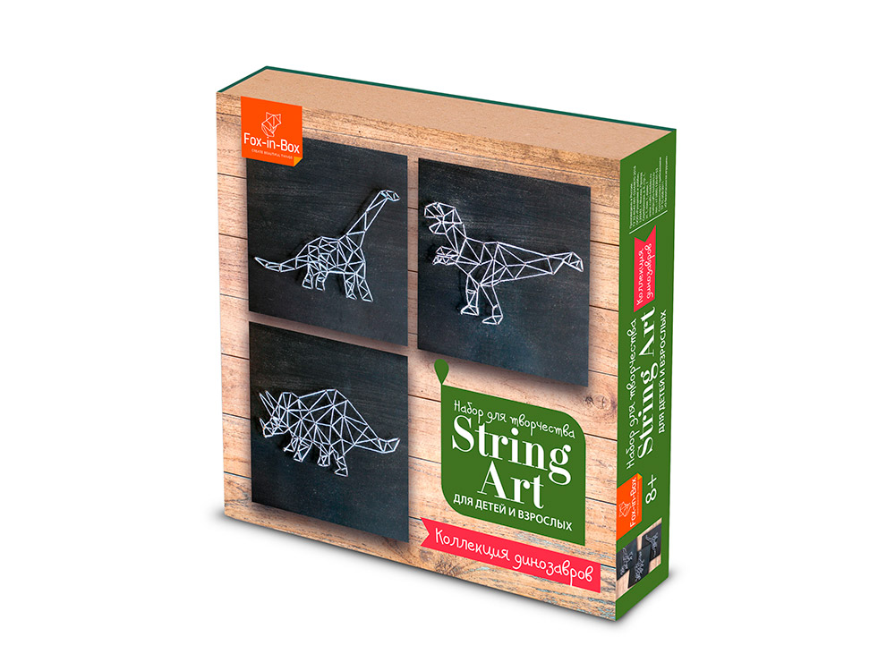 

Набор для творчества STRING ART Коллекция динозавров