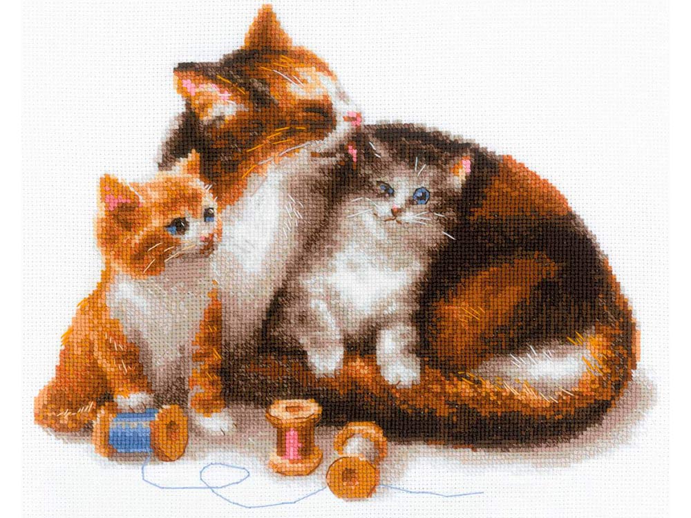

Набор для вышивания «Кошка с котятами», «Кошка с котятами»