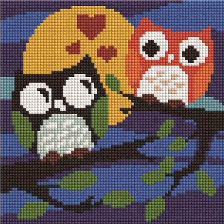 

Алмазная вышивка «Совушки на ветке», «Совушки на ветке»