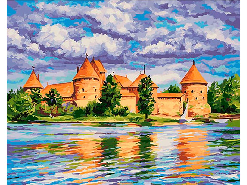 

Картина по номерам «Тракайский замок» Юлии Баклановой, «Тракайский замок»