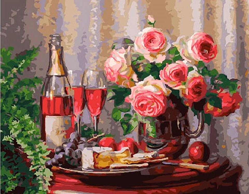 

Картина по номерам «Натюрморт с розами» Энн Мортон, «Натюрморт с розами»