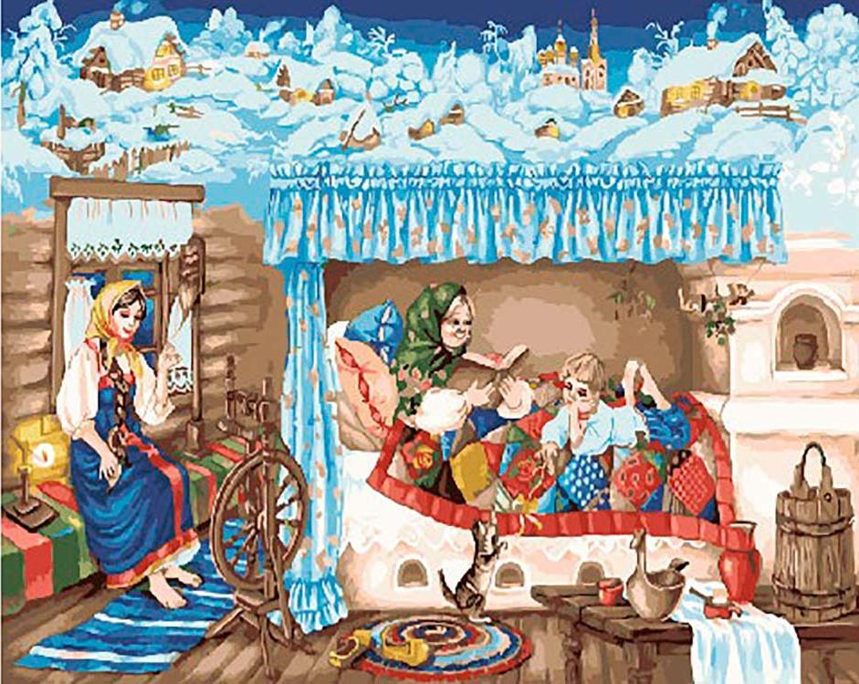 

Картина по номерам «Бабушкины сказки» Марины Касперской, «Бабушкины сказки»