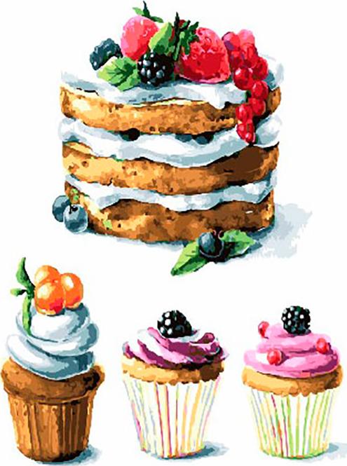 

Картина по номерам «Кексики», «Кексики»