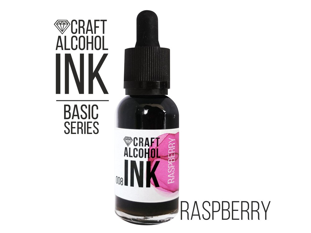 

Алкогольные чернила малиновые (Raspberry) 30 мл, Craft Alcohol INK
