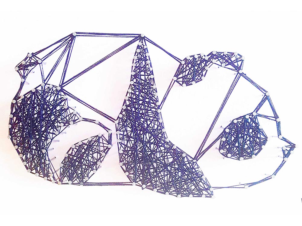

Набор для творчества STRING ART «Панда полигональная»