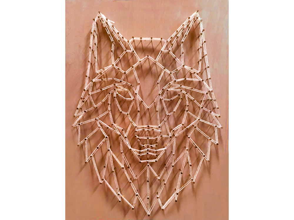 

Набор для творчества STRING ART «Волк полигональный»