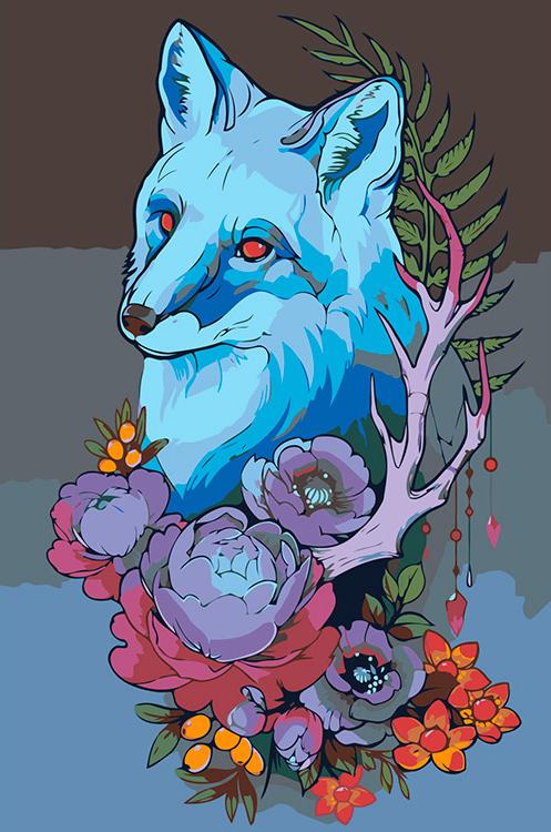 

Картина по номерам «Лис» Алисы Горностаевой, «Лис»