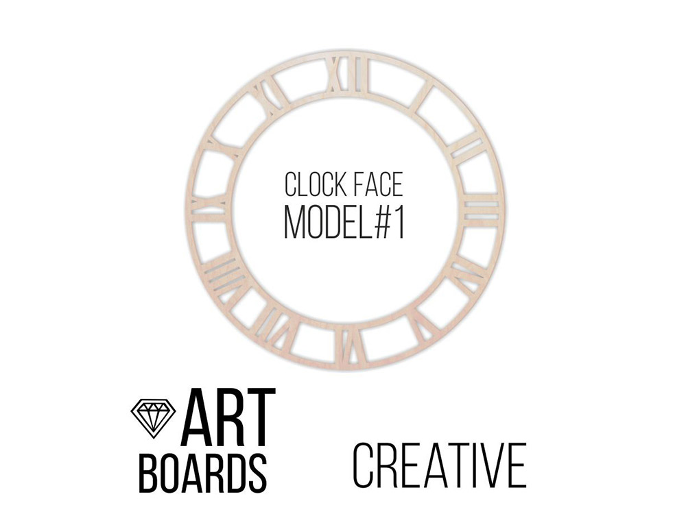 

Заготовка ART Board Creative Clock Face Model №1,  30 см, Craftsmen.store