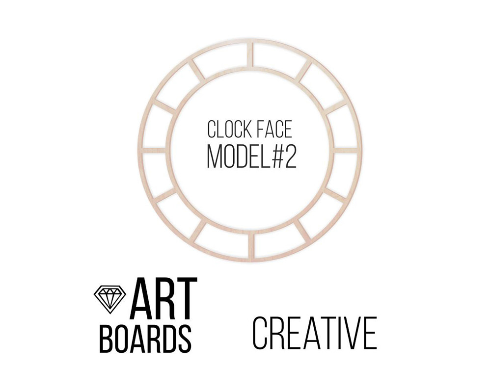 

Заготовка ART Board Creative Clock Face Model №2,  30 см, Craftsmen.store