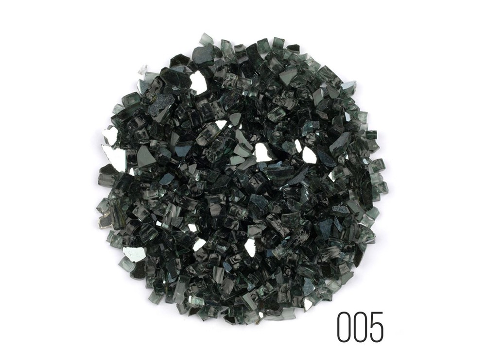

Стеклянная крошка черная (Black, фракция 5 мм), LusterGlass Premium