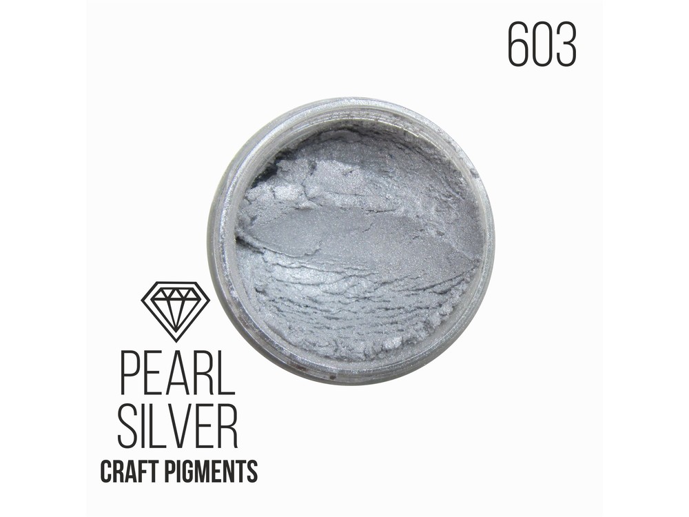 

Пигмент минеральный серебристый жемчуг (Pearl Silver) 10 мл, CraftPigments