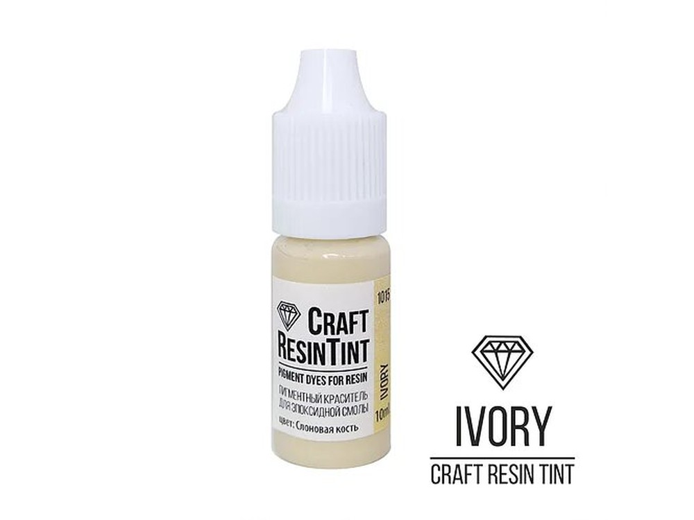

Краситель для смолы и полимеров слоновая кость 10 мл, CraftResinTint